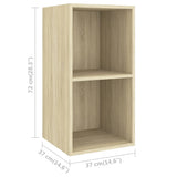 Set Mobili TV 4 pz Rovere Sonoma in Legno truciolato
