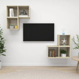 Set Mobili TV 4 pz Rovere Sonoma in Legno truciolato