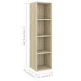 Set Mobili TV 4 pz Rovere Sonoma in Legno truciolato
