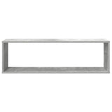 Mensole Parete Cubo 4pz Grigio Cemento 100x15x30 cm truciolato