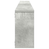 Mensole Parete Cubo 4pz Grigio Cemento 100x15x30 cm truciolato