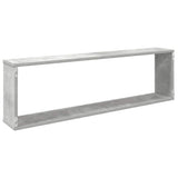 Mensole Parete Cubo 4pz Grigio Cemento 100x15x30 cm truciolato
