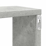 Mensole Parete Cubo 4pz Grigio Cemento 100x15x30 cm truciolato