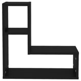Mensole a Muro 2 pz Nere 50x15x50 cm in Legno truciolato