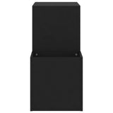 Scarpiera da Ingresso Nera 105x35,5x70cm in Legno truciolato