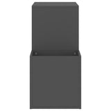 Scarpiera da Ingresso Grigia 105x35,5x70cm in Legno truciolato