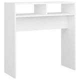 Tavolino Consolle Bianco 78x30x80 cm in Legno truciolato