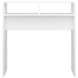 Tavolino Consolle Bianco 78x30x80 cm in Legno truciolato