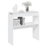 Tavolino Consolle Bianco 80x30x80 cm in Legno truciolato