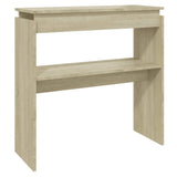 Tavolino Consolle Rovere Sonoma 80x30x80cm in Legno truciolato