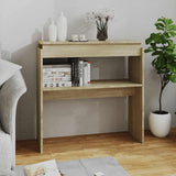 Tavolino Consolle Rovere Sonoma 80x30x80cm in Legno truciolato