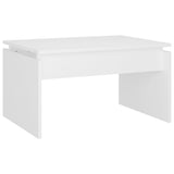 Tavolino da Salotto Bianco 68x50x38 cm Legno truciolato
