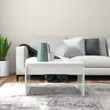 Tavolino da Salotto Bianco 68x50x38 cm Legno truciolato