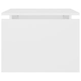 Tavolino da Salotto Bianco 68x50x38 cm Legno truciolato