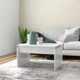 Tavolino da Salotto Bianco 68x50x38 cm Legno truciolato