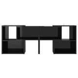Mobile Porta TV Nero Lucido 104x30x52 cm in Legno truciolato