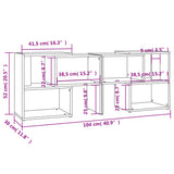 Mobile Porta TV Nero Lucido 104x30x52 cm in Legno truciolato