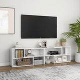 Mobile Porta TV Bianco Lucido 149x30x52 cm in Legno truciolato