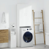 Mobile per Lavatrice Bianco 64x25,5x190 cm