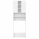 Mobile per Lavatrice Bianco 64x25,5x190 cm