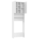 Mobile per Lavatrice Bianco 64x25,5x190 cm