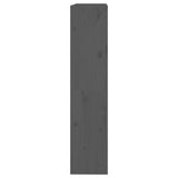 Libreria/Divisorio Grigio 80x30x135,5 cm in Massello di Pino