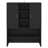 Mobile per Lavatrice Nero 70,5x25,5x90 cm