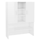Mobile per Lavatrice Bianco Lucido 70,5x25,5x90 cm