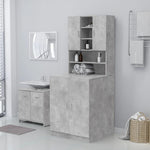 Mobile per Lavatrice Grigio Cemento 71x71,5x91,5 cm