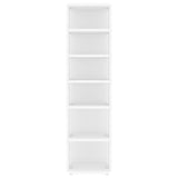 Scarpiere 2 pz Bianche 27,5x27x102 cm in Legno truciolato