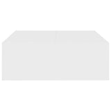 Tavolino da Salotto Bianco 100x100x35 cm in Legno truciolato