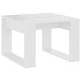 Tavolino Bianco 50x30x50 cm in Legno truciolato