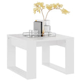 Tavolino Bianco 50x30x50 cm in Legno truciolato