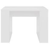 Tavolino Bianco 50x30x50 cm in Legno truciolato