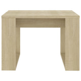 Tavolino di Servizio Rovere Sonoma 50x50x35 cm in Truciolato