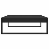 Tavolino da Salotto Nero 100x100x35 cm in Legno truciolato