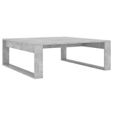 Tavolino Salotto Grigio Cemento 100x100x35 cm Legno truciolato