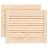 Ante con Design a Lamelle 2 pz 39,5x49,4 cm in Legno di Pino