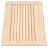 Ante con Design a Lamelle 2 pz 39,5x49,4 cm in Legno di Pino