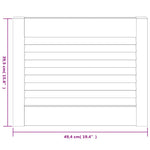 Ante con Design a Lamelle 2 pz 39,5x49,4 cm in Legno di Pino