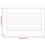 Ante con Design a Lamelle 4 pz 39,5x59,4 cm in Legno di Pino