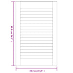 Ante con Design a Lamelle 4 pz 61,5x39,4 cm in Legno di Pino