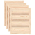 Ante con Design a Lamelle 4 pz 61,5x49,4 cm in Legno di Pino