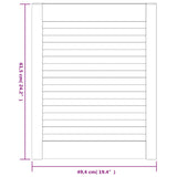 Ante con Design a Lamelle 4 pz 61,5x49,4 cm in Legno di Pino