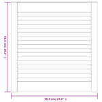 Ante con Design a Lamelle 2 pz 61,5x59,4 cm in Legno di Pino