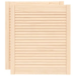 Ante con Design a Lamelle 2 pz 69x59,4 cm in Legno di Pino