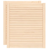 Ante con Design a Lamelle 2 pz 69x59,4 cm in Legno di Pino