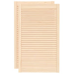 Ante con Design a Lamelle 2 pz 99,3x59,4 cm in Legno di Pino