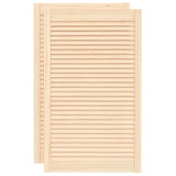 Ante con Design a Lamelle 2 pz 99,3x59,4 cm in Legno di Pino