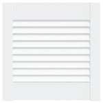 Anta con Design a Lamelle Bianca 39,5x39,4 cm in Legno di Pino